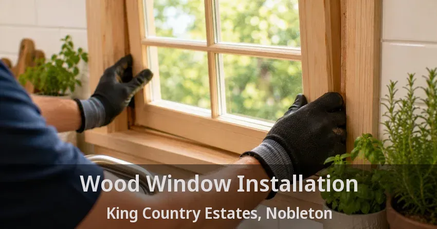 Wood Window Installation King Country Estates, Nobleton - ON