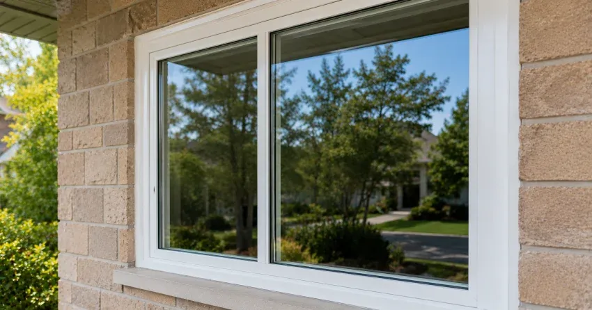 technician installing new insulated glass unit in window frame in Nobleton