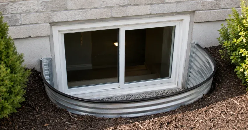new casement kitchen window installed above sink in King Country Estates, Nobleton
